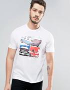 Ben Sherman Car Graphic T-shirt - White