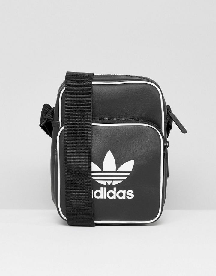 Adidas Originals Retro Flight Bag In Black Bk2132 - Black