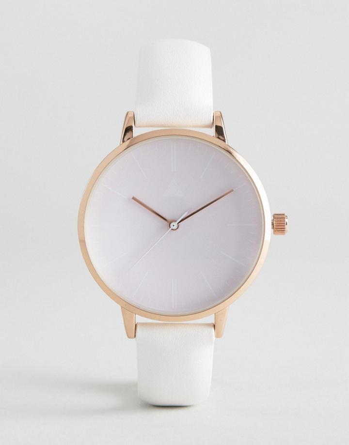 Asos Sleek Lilac Dial Watch - Purple