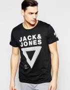 Jack & Jones T-shirt With Triangle Print - Black