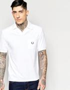 Fred Perry Laurel Wreath Polo Shirt In Towelling - White