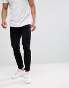 Burton Menswear Tapered Jeans In Black - Black