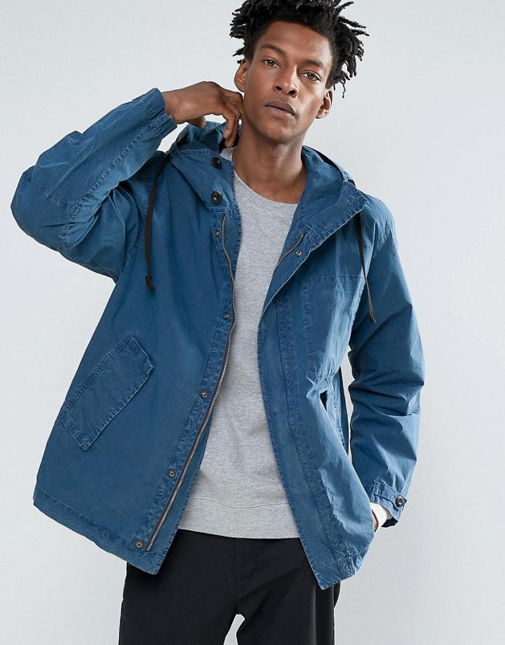 Nudie Jeans Co Oliver Indigo Anorak - Blue