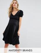 New Look Maternity Puff Sleeve Dress - Black