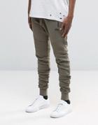 Hand Of God Biker Joggers - Khaki