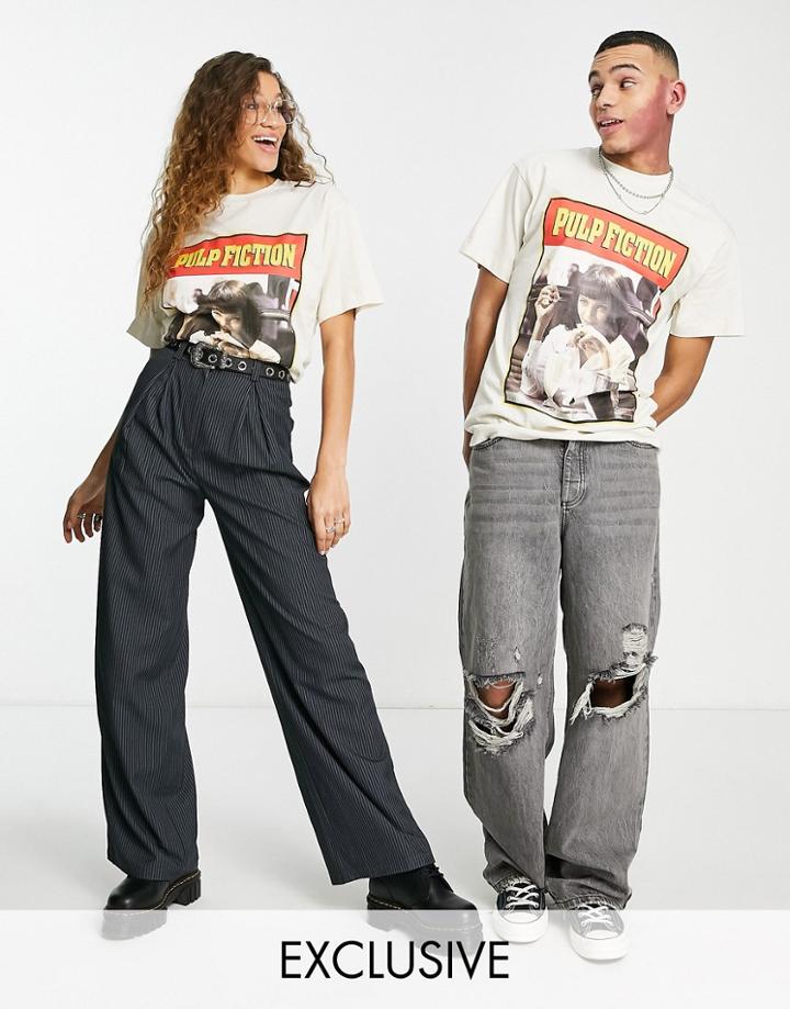 Reclaimed Vintage Inspired Unisex Pulp Fiction Licensed T-shirt-neutral