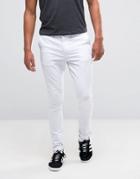 Asos Design Super Skinny Chinos In White