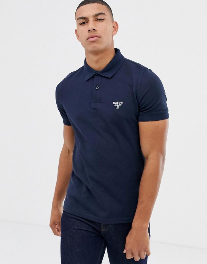 Barbour Beacon Small Logo Polo In Navy