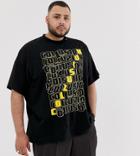 Collusion Plus Printed T-shirt-black