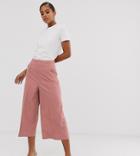 Asos Design Tall Tailored Clean Culottes - Pink