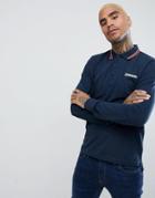 Lambretta Long Sleeve Polo Shirt - Navy