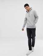 Original Penguin Icon Logo Hoodie In Gray Marl - Gray
