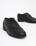 London Rebel Lace Up Brogues - Black