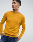 New Look Sweater With Crew Neck In Mustard - Yellow