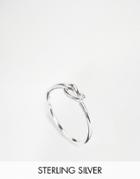 Asos Sterling Silver Infinity Ring - Silver