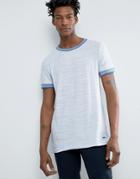 Boss Orange By Hugo Boss Slub Ringer T-shirt Regular Fit In White - White