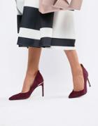 Ted Baker Suede Heeled Pumps - Red