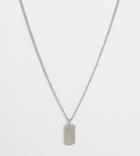 Seven London Cross Tag Chain Necklace In Silver - Silver