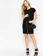 Minimum Jenni Zip Front Skirt - Black