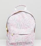 Mi-pac Exclusive Mini Tumbled Backpack In Feather Print - Multi