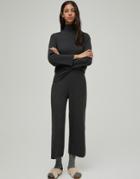 Pull & Bear Set Soft Touch Wide Leg Pants In Black
