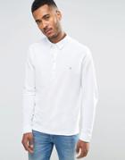 Farah Long Sleeve Polo Shirt - White