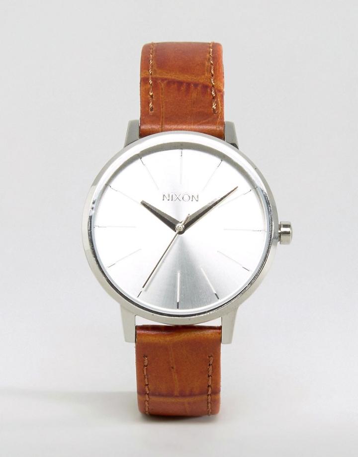 Nixon Kensington Tan Leather Watch - Brown