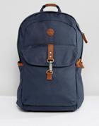 Timberland Walnut Hill 20l Backpack Leather Trim In Navy - Navy