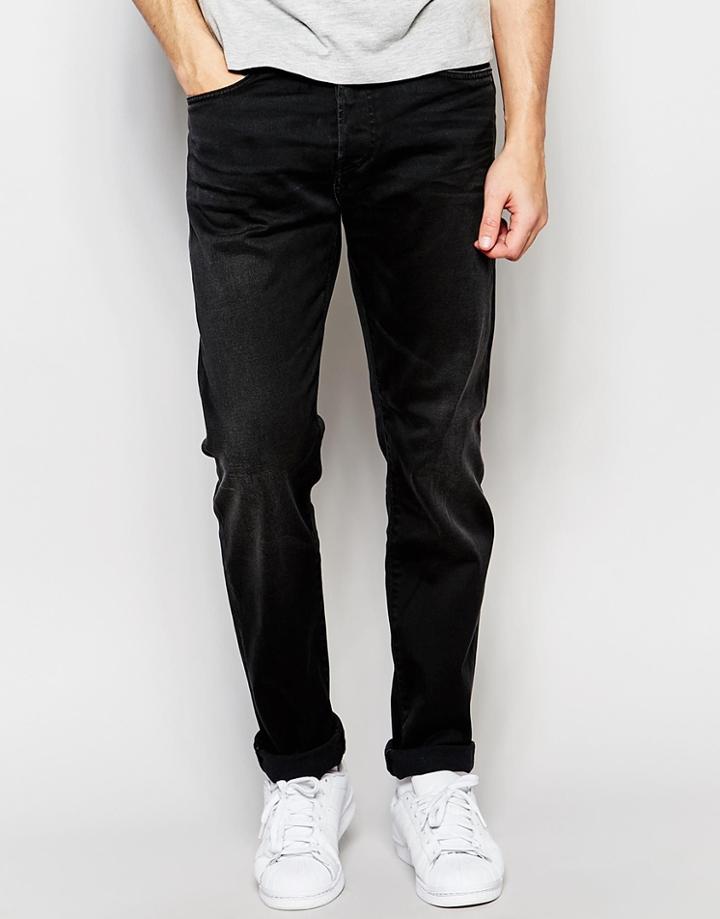 Edwin Jeans Ed-80 Slim Tapered Fit Cs Ink Black Coal Wash - Coal Wash