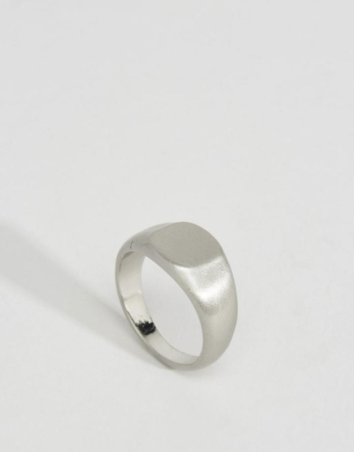 Pieces Bamio Signet Ring - Silver