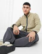 Only & Sons Fleece In Beige-grey