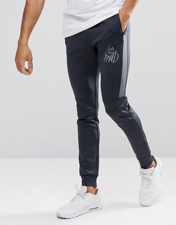 Kings Will Dream Skinny Track Joggers In Gray - Gray