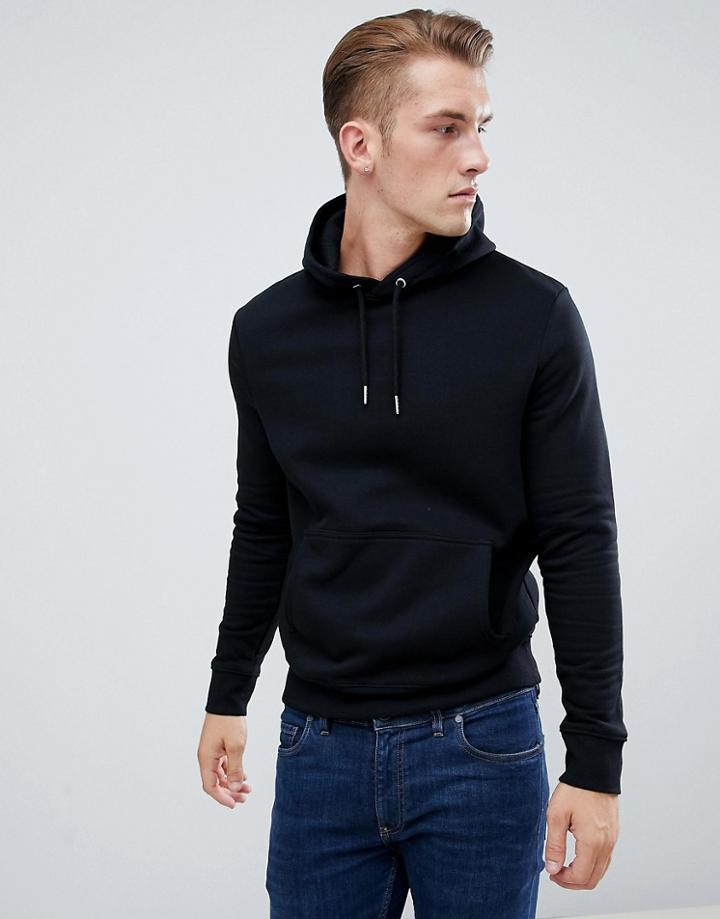 New Look Hoodie With Pocket In Black