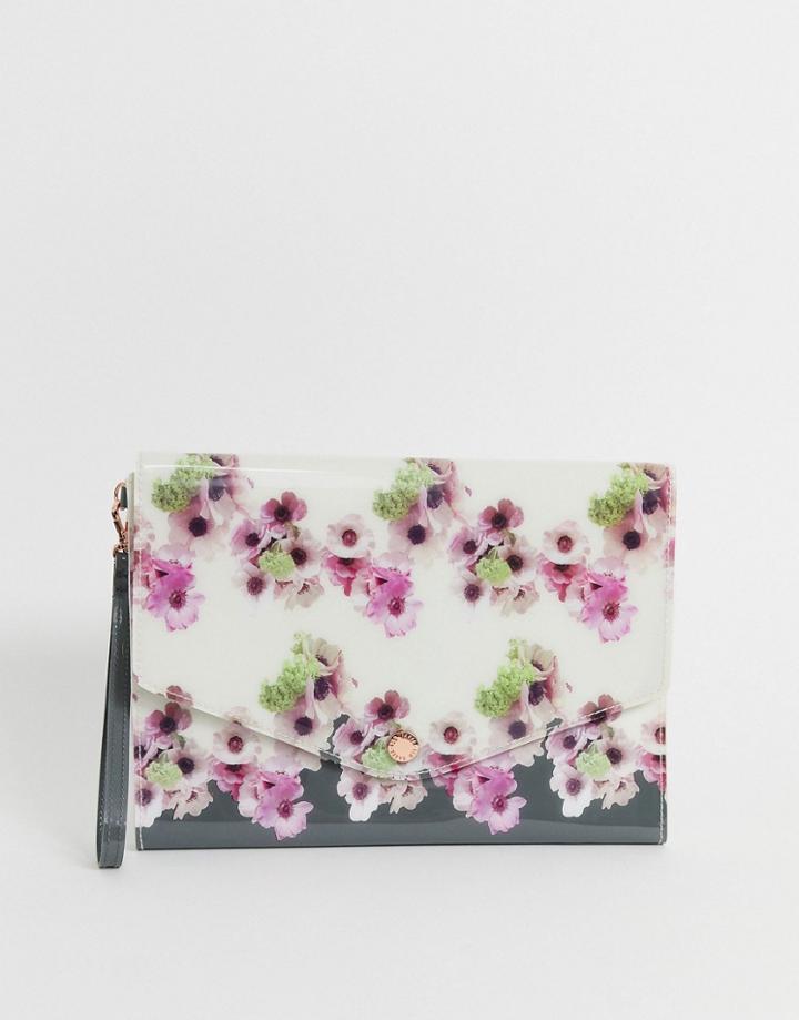 Ted Baker Lilyani Neapolitan Envelope Pouch-white