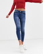 Jdy Skinny Regular Jamie Ankle Grazer Jeans-blue