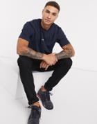 Boss Tchup Contrast Logo T-shirt In Blue-blues