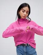 B.young Cable Knit Sweater-pink