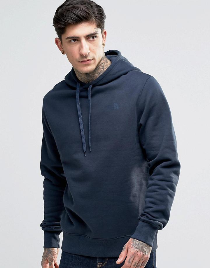 The North Face Hoodie With Hood Logo In Navy - Navy