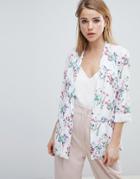 Angel Eye Floral Blazer - Cream