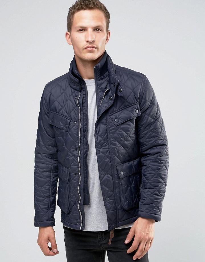 Celio Quilted Jacket - Navy