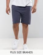 Another Influence Plus Basic Peached Jersey Shorts - Navy