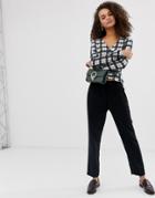Miss Selfridge Black Cigarette Pants- Stella Crepe - Black