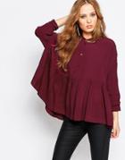 Y.a.s Mari Smock Blouse - Rose Taupe