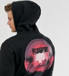 Friend Or Faux Tall Mellow Back Print Hoodie-black