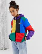 Ellesse Hooded Jacket With Chest Logo In Color Block - Multi