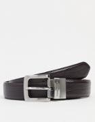 Gianni Feraud Reversible Leather Smooth And Grain Belt-brown