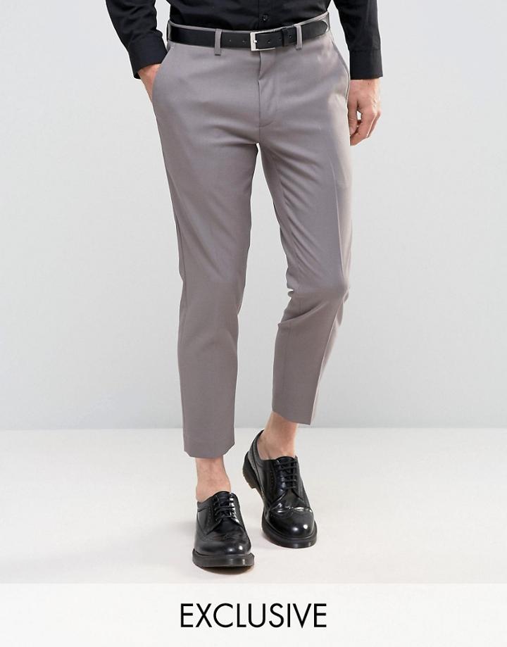 Only & Sons Skinny Cropped Pants - Gray