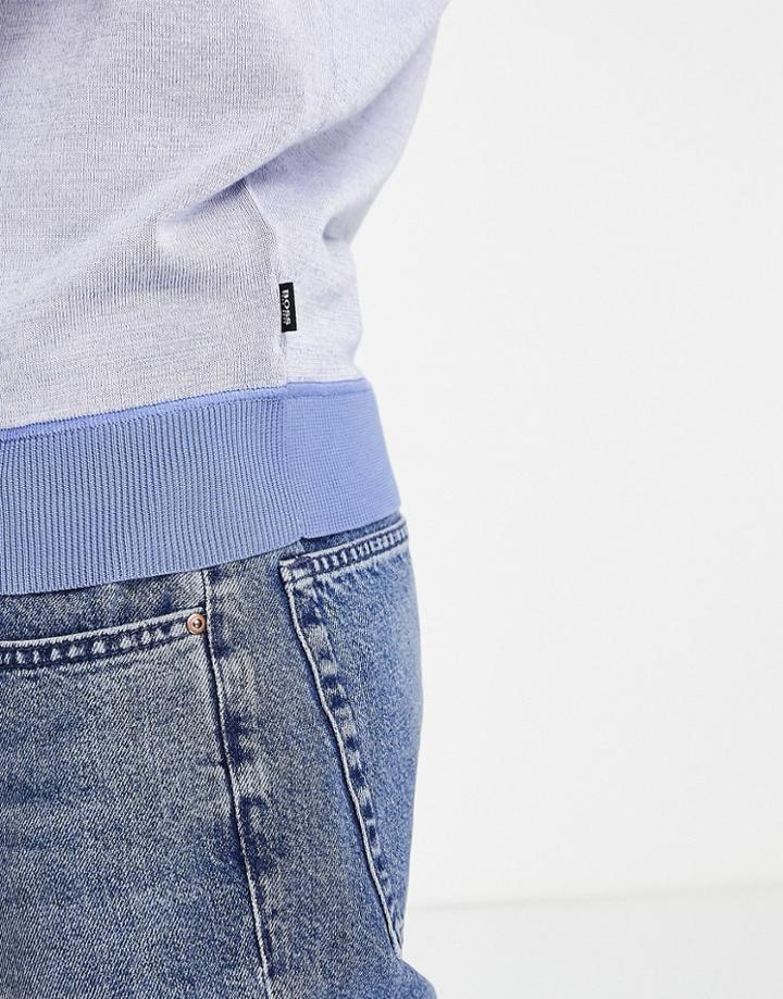 Boss Poppi Crew Neck Sweater-blue