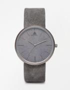 Asos Sleek Watch In Gray Concrete Look - Gray