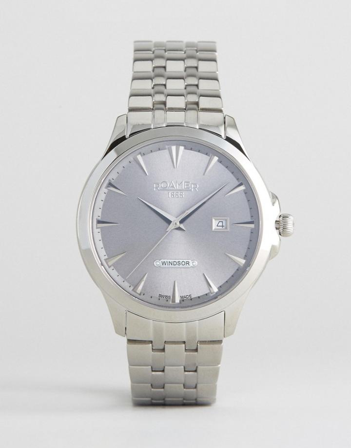 Roamer Quartz Watch With Silver Dial - Silver